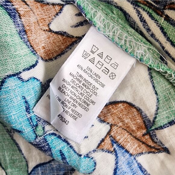 C&C California Blue Sundress with Flutter Sleeves New With Tags Linen Blend - Picture 10 of 10